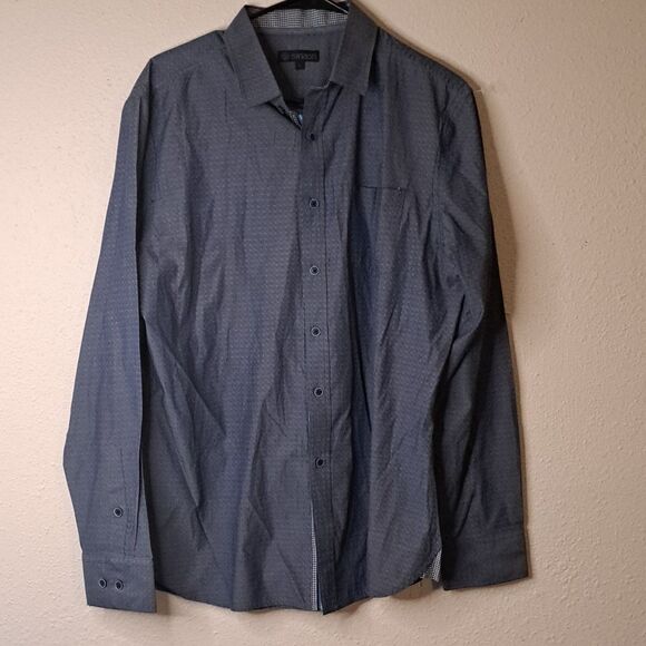 Smash blue button down shirt size large - Picture 1 of 4